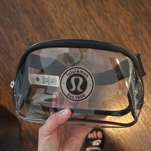 lululemon athletica Clear Mini Bag Fanny pack with Black Trim